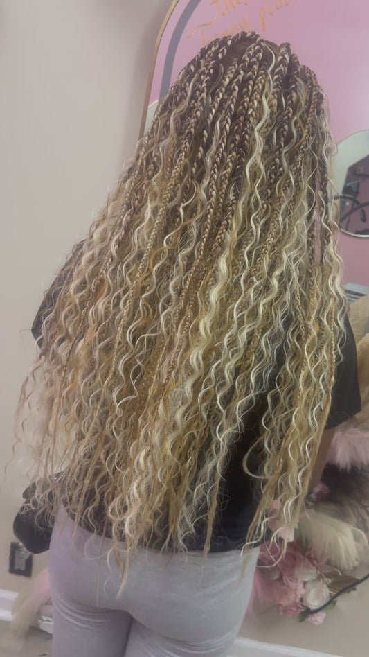 Fulani Knotless ( no curls)